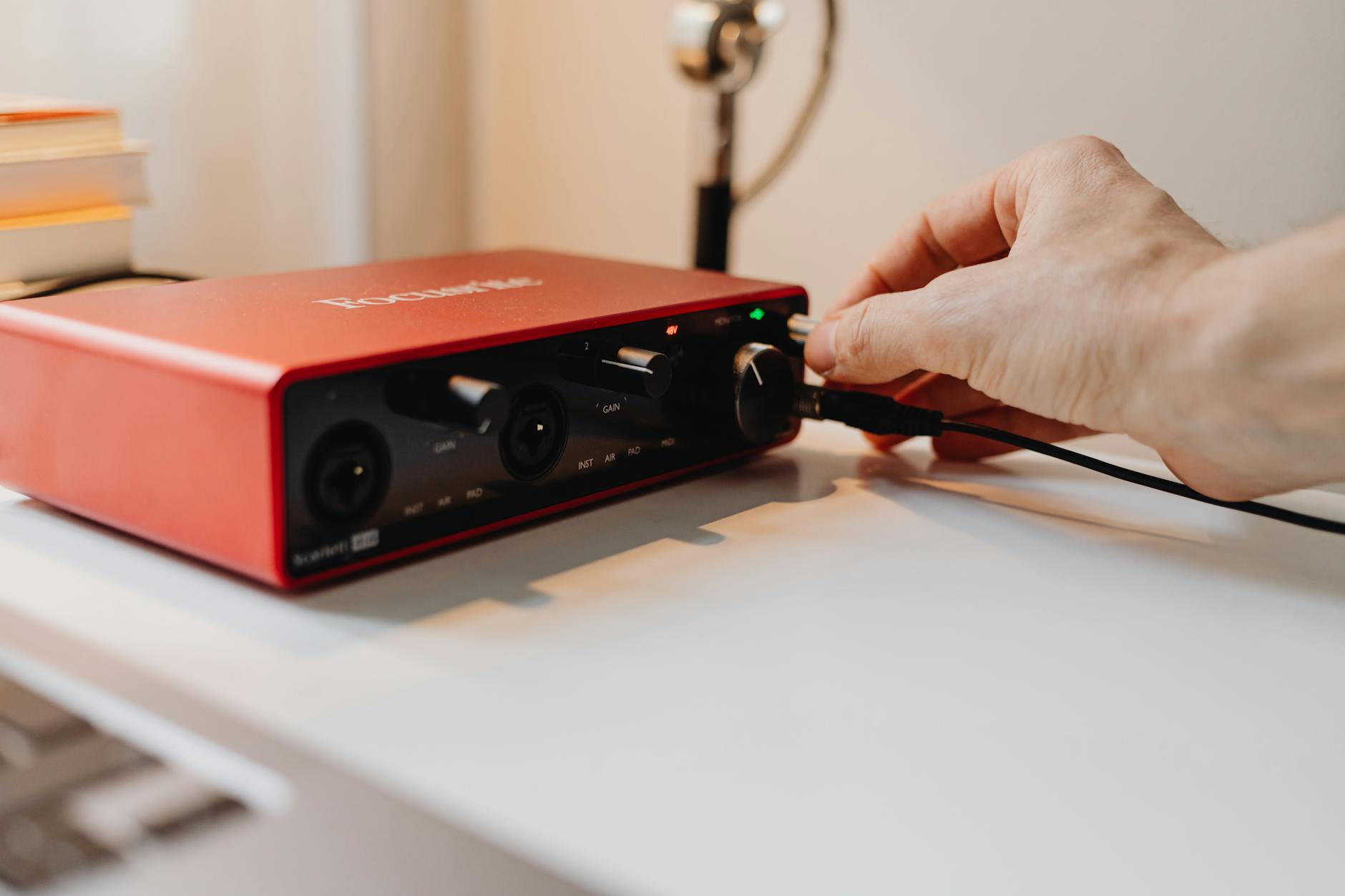 close up of a radio
